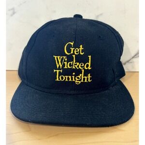 Vintage Pete's Wicked Ale Lager Get Wicked Tonight Snapback Beer Hat Black Cap